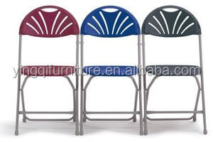 Wholesale Fan Back Plastic Folding Chairs Outdoor Wedding Chairs