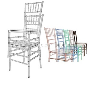 Cheap Crystal Clear Resin Wedding Acrylic Transparent Tiffany chiavari Chair