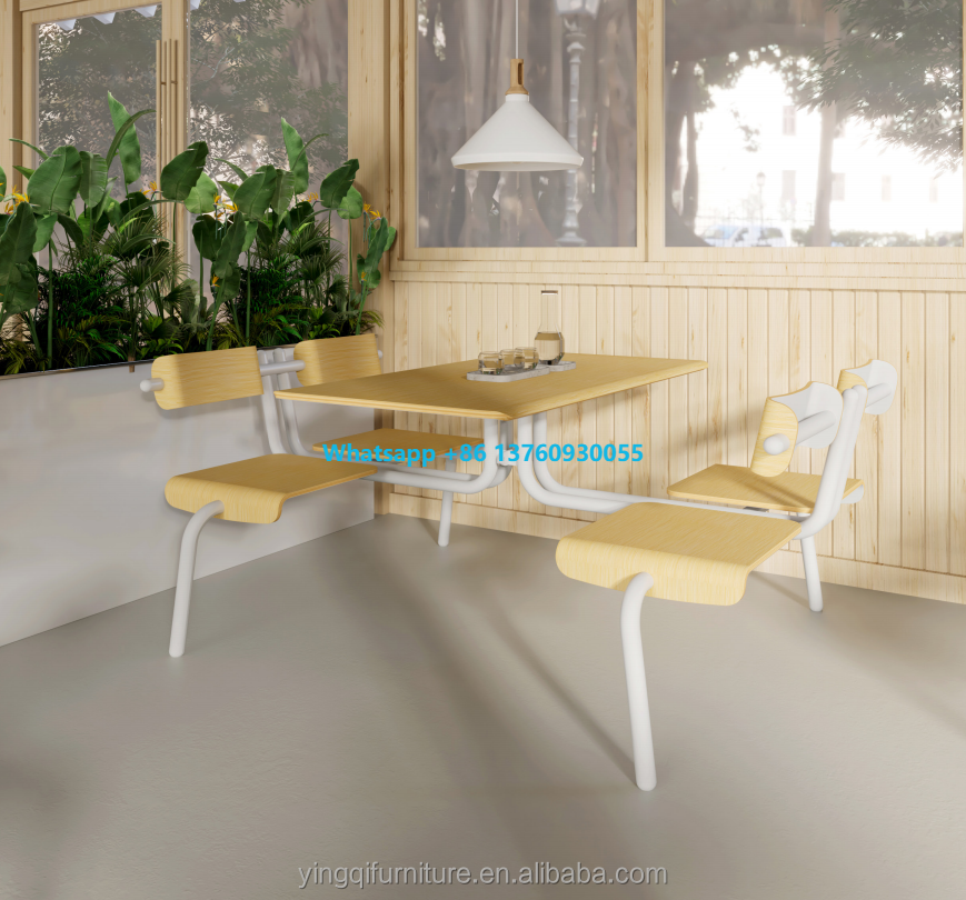 Latest Design Restaurant Dining Furniture School Canteen Table and Chair Restaurant Canteen Chair and Table