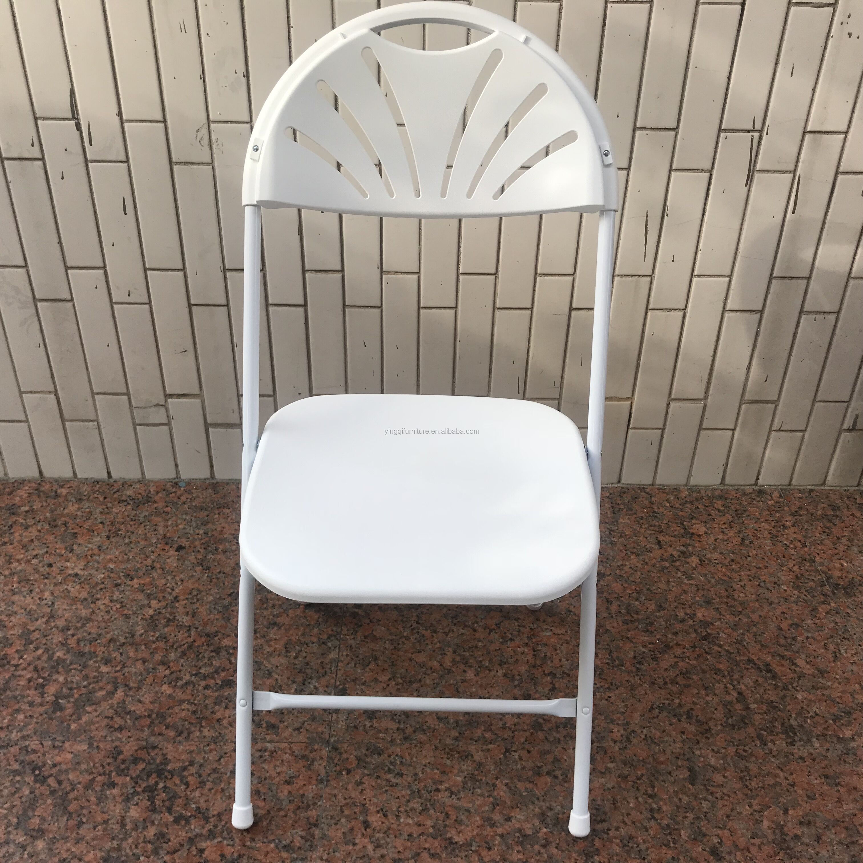 Wholesale Fan Back Plastic Folding Chairs Outdoor Wedding Chairs