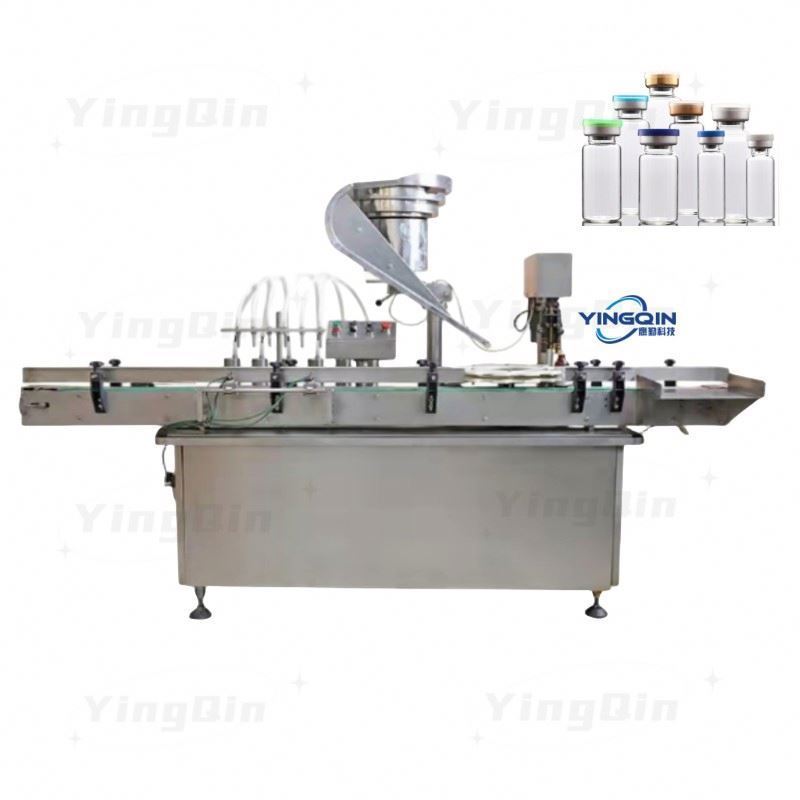 Professional Glass Automatic Essential Oil And Cbd Cartridge Capping Vial Filling Machine