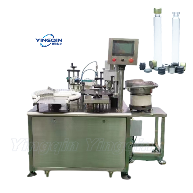 Fully Automatic Silicone Sealant Liquid  Oil Glass Glue Tube Cartridge Filling Stoppering Plugging Capping Machine