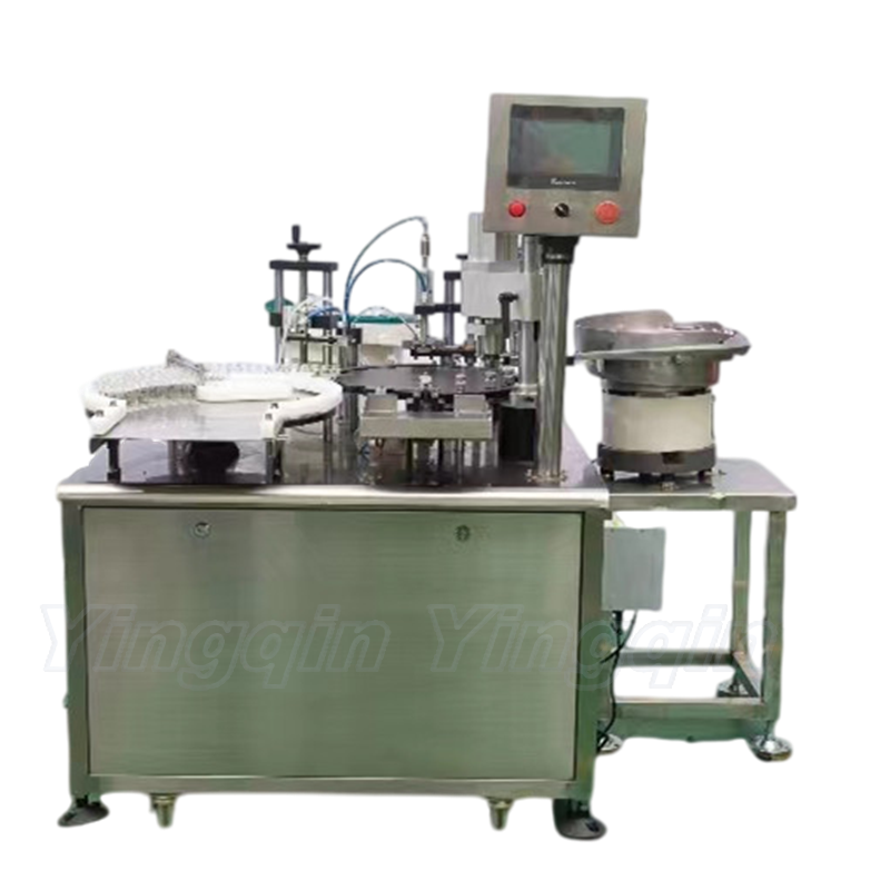 Fully Automatic Silicone Sealant Liquid  Oil Glass Glue Tube Cartridge Filling Stoppering Plugging Capping Machine