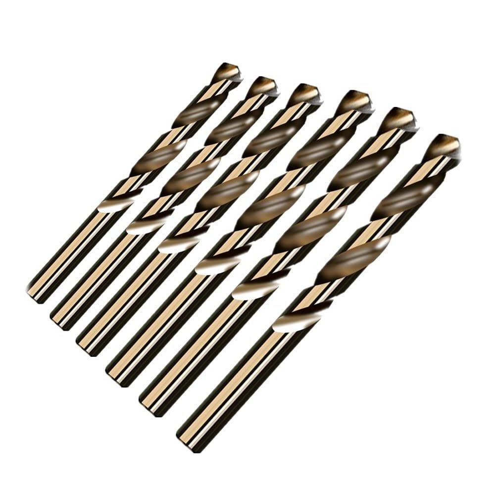 HSS Half Ground round shank drill bright Surface Straight Shank Twist Drill Bit for Metal Drilling