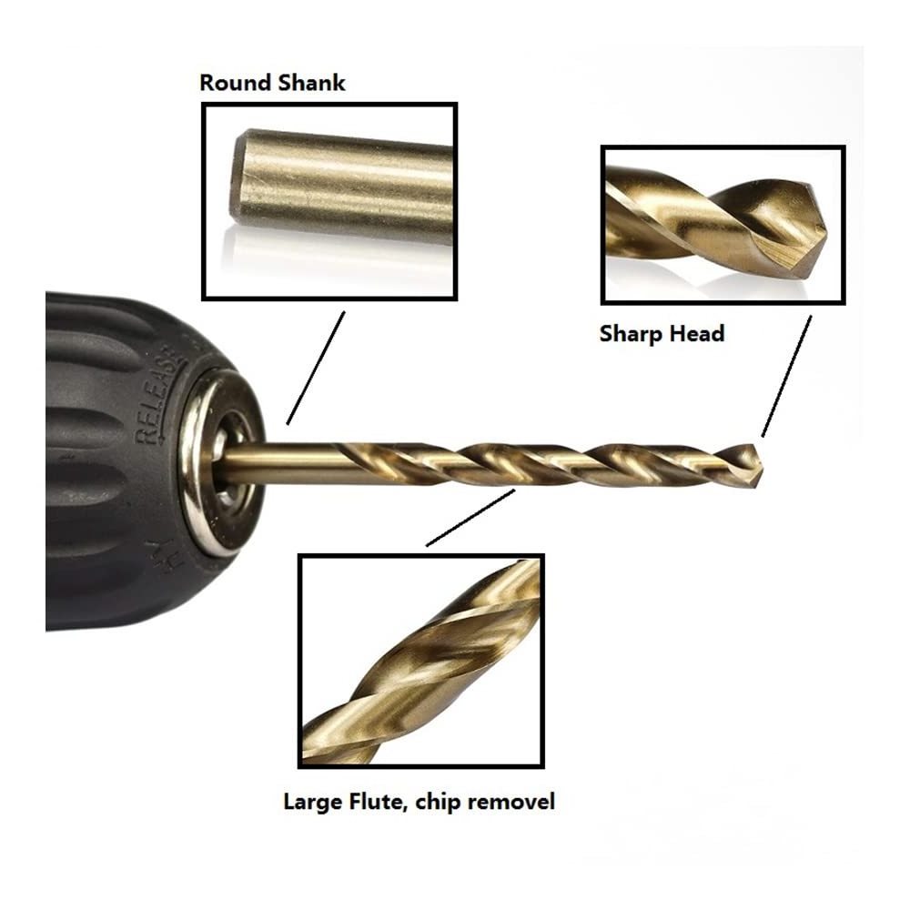 DIN338 Drill Bit Jobber Length HSS Cobalt Twist Drill Bits For stainless steel Metal Drilling