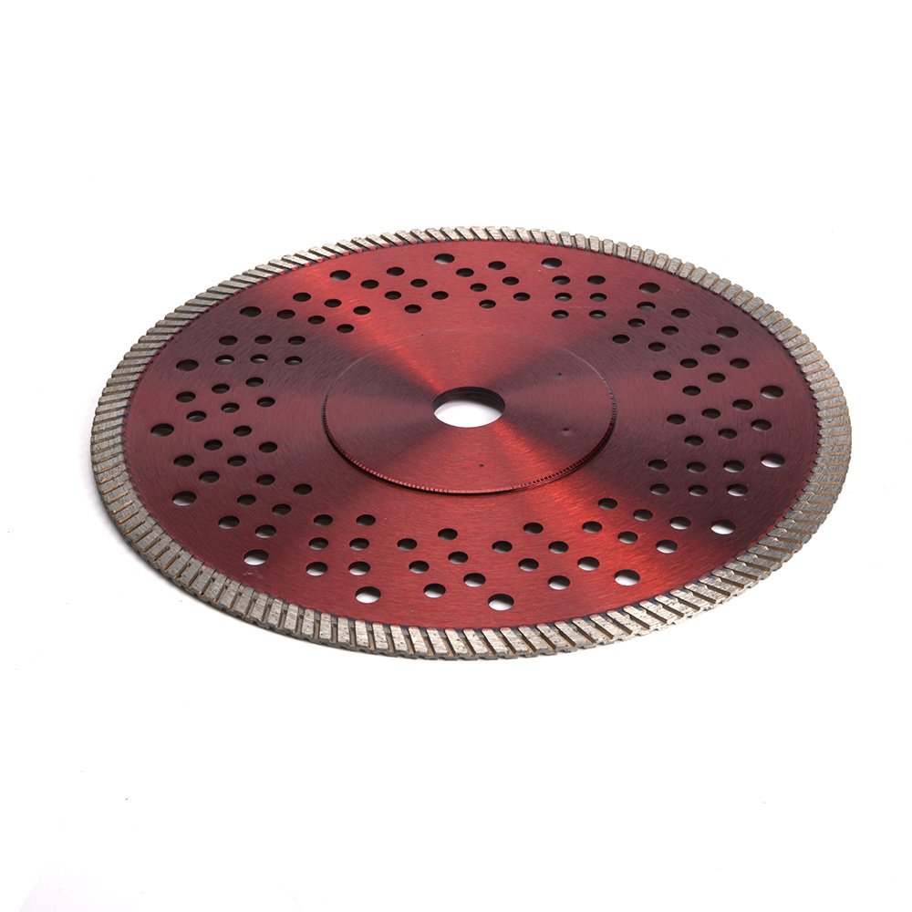 OEM High-end quality diamond disk 115/125/180/230mm Mesh Thin Turbo Cutting Saw Blade For Porcelain Tile Cutting Disc