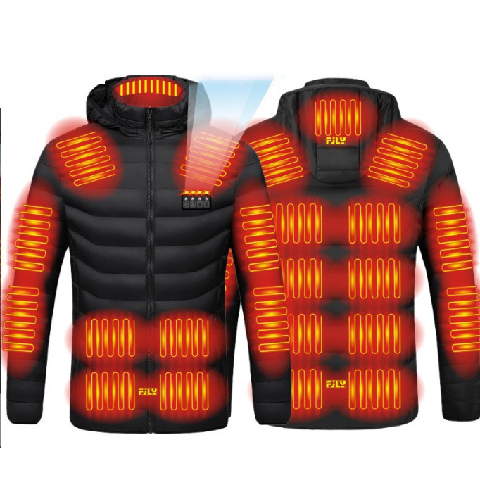 reasonable price outdoor thermal clothing hunting winter jacket for men windbreaker battery heated jacket