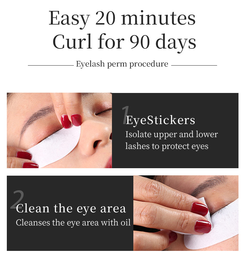 Eyelash perm Can maintain 6-8 curly eyelashes and customize logo