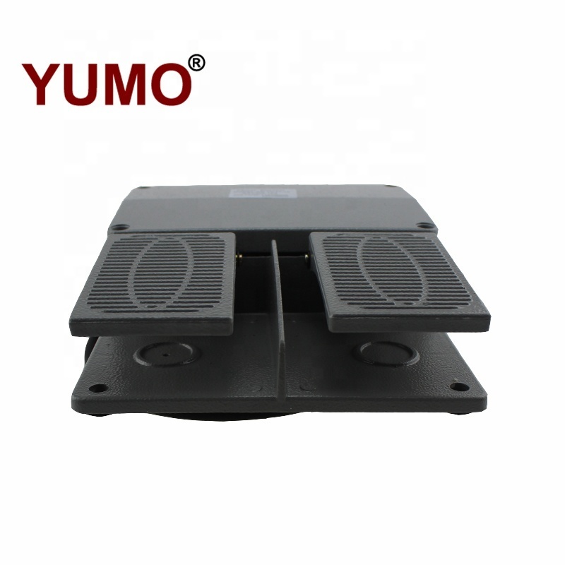 YUMO EN YDT1-15 10A 220V  foot control pedal switch of aluminum for electrical and medical machines