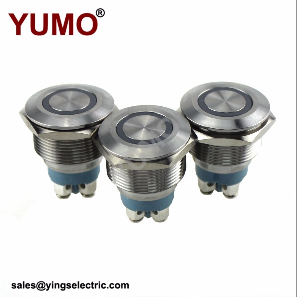 YUMO JS22F-11/E/W/12V/N medical treatment elevator equipment micro switch waterproof Metal push button