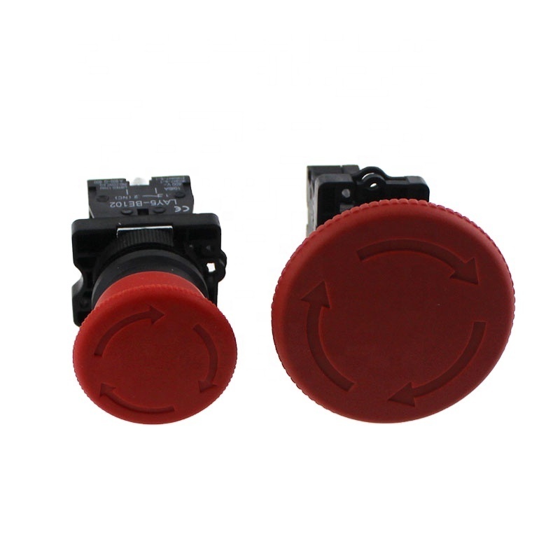 LAY5-ES542 turn to release mushroom emergency push button switch