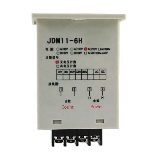 JDM11-6H 6 digit magnets 12V 24V 36V 220V Digital cumulative sensor Electronic counters