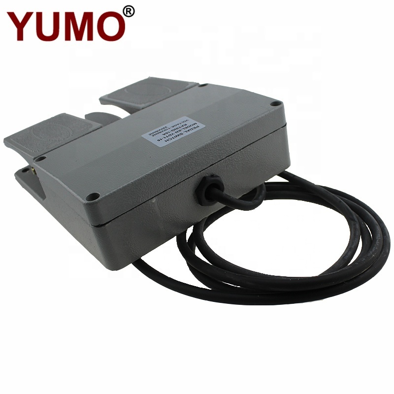 YUMO EN YDT1-15 10A 220V  foot control pedal switch of aluminum for electrical and medical machines