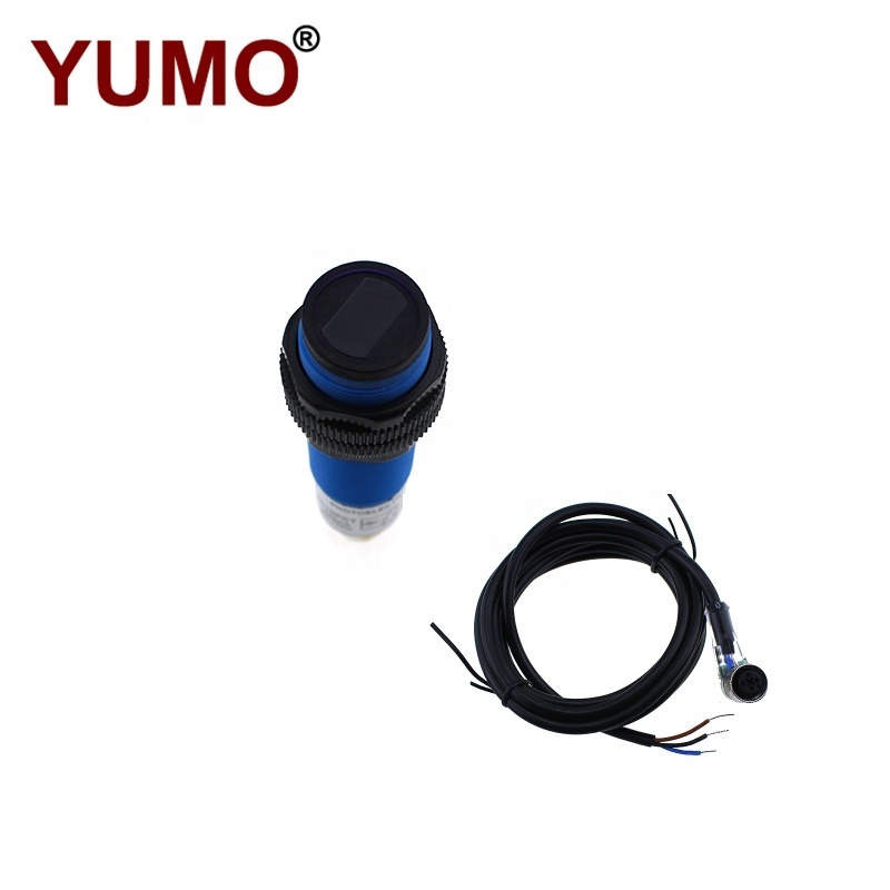 YUMO hot selling G18-3A10PCT of Photoelectric Sensor Switch with PNP Diffuse type NO+NC