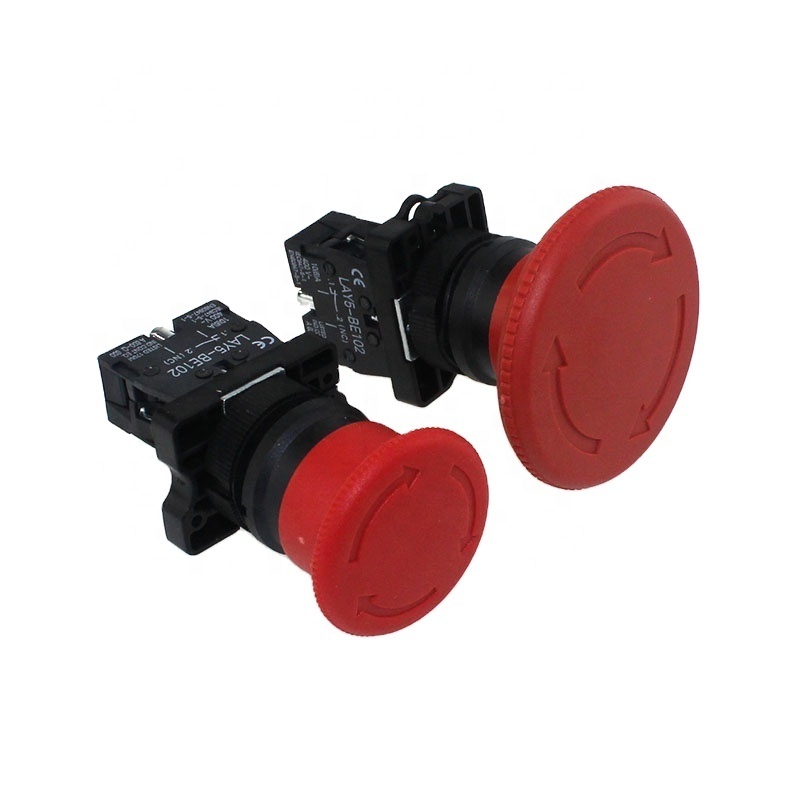 LAY5-ES542 turn to release mushroom emergency push button switch