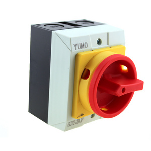 YUMO Manual changeover switch for outdoor use GLD12-20A waterproof enclosure selector changeover switch