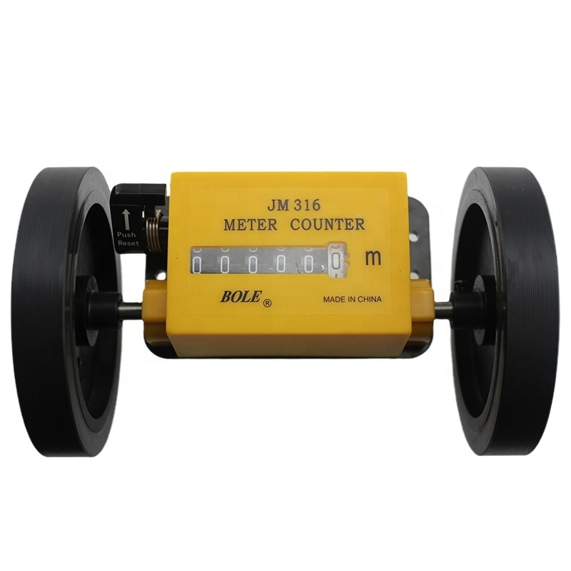 Meter Counter JM 316 Clockwise/Anti Clockwise mechanical meter counter with wheel