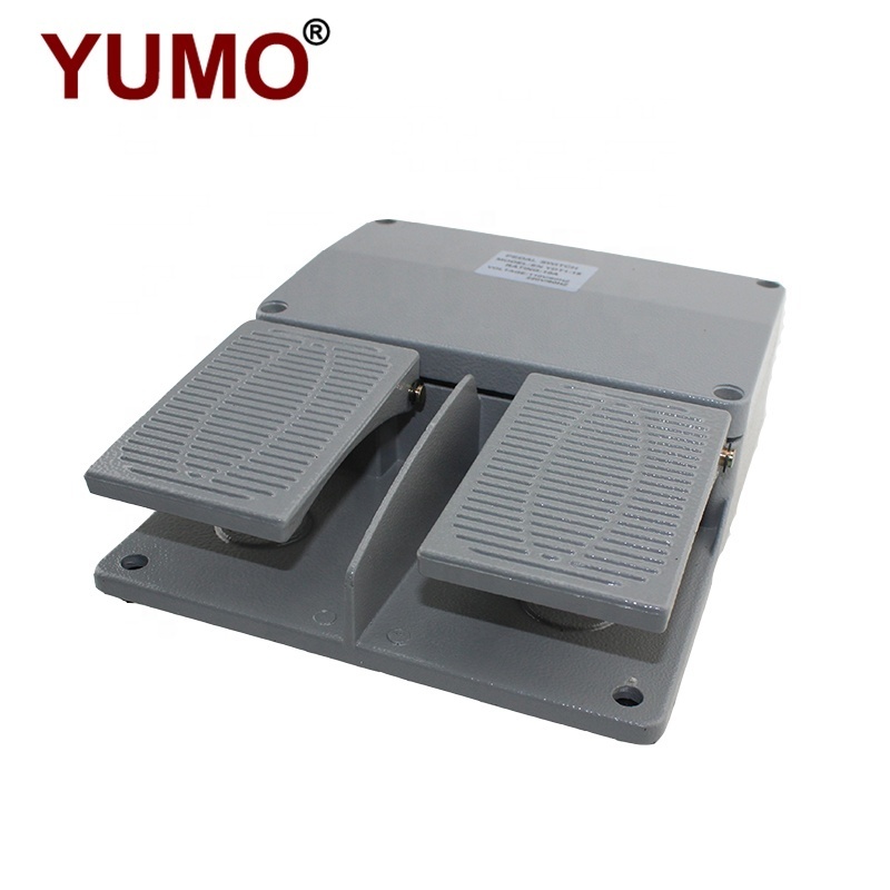 YUMO EN YDT1-15 10A 220V  foot control pedal switch of aluminum for electrical and medical machines