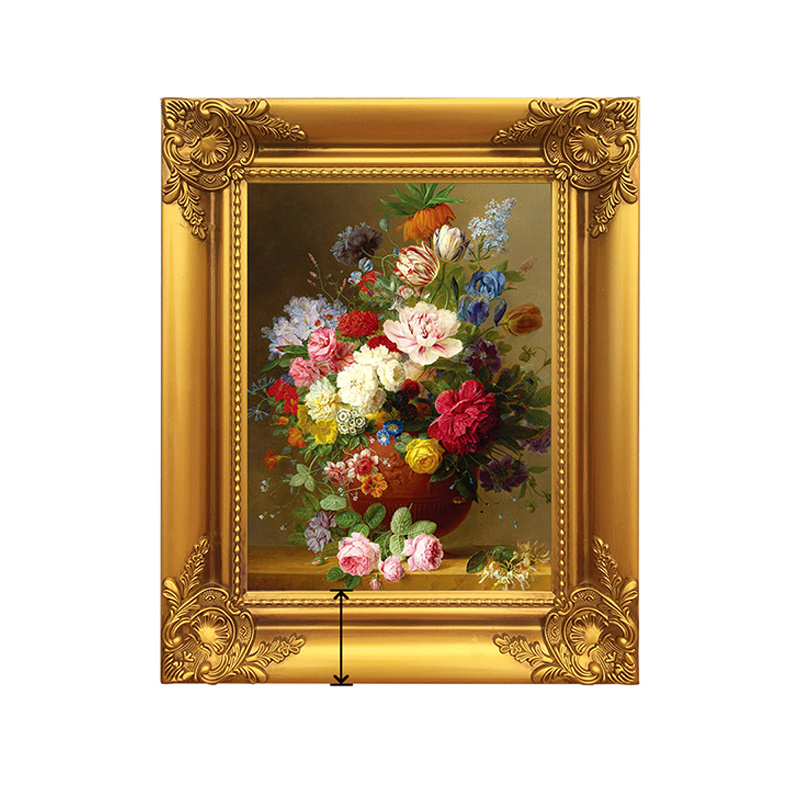 High Quality Baroque Style Painting Classical Gold Antique Wood Carved Frame