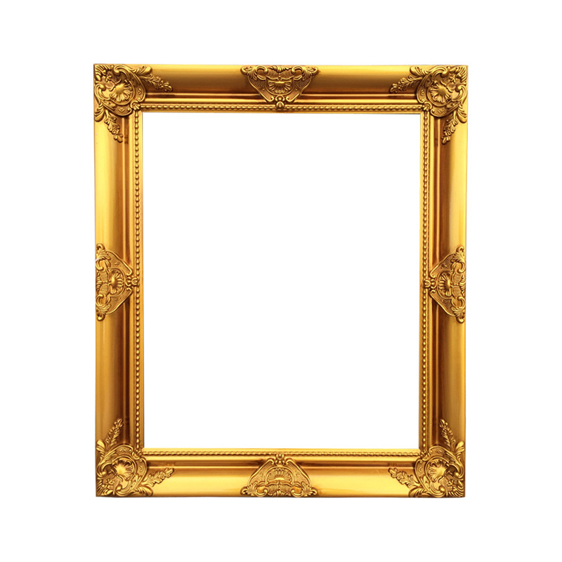 High Quality Baroque Style Painting Classical Gold Antique Wood Carved Frame