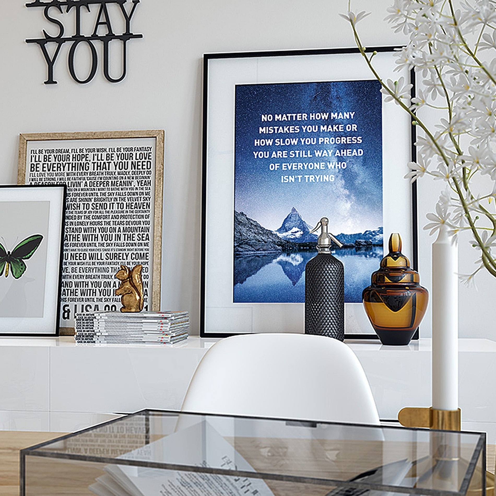 Wholesale Inspirational Wall Art Paper Print Motivational Posters for Office