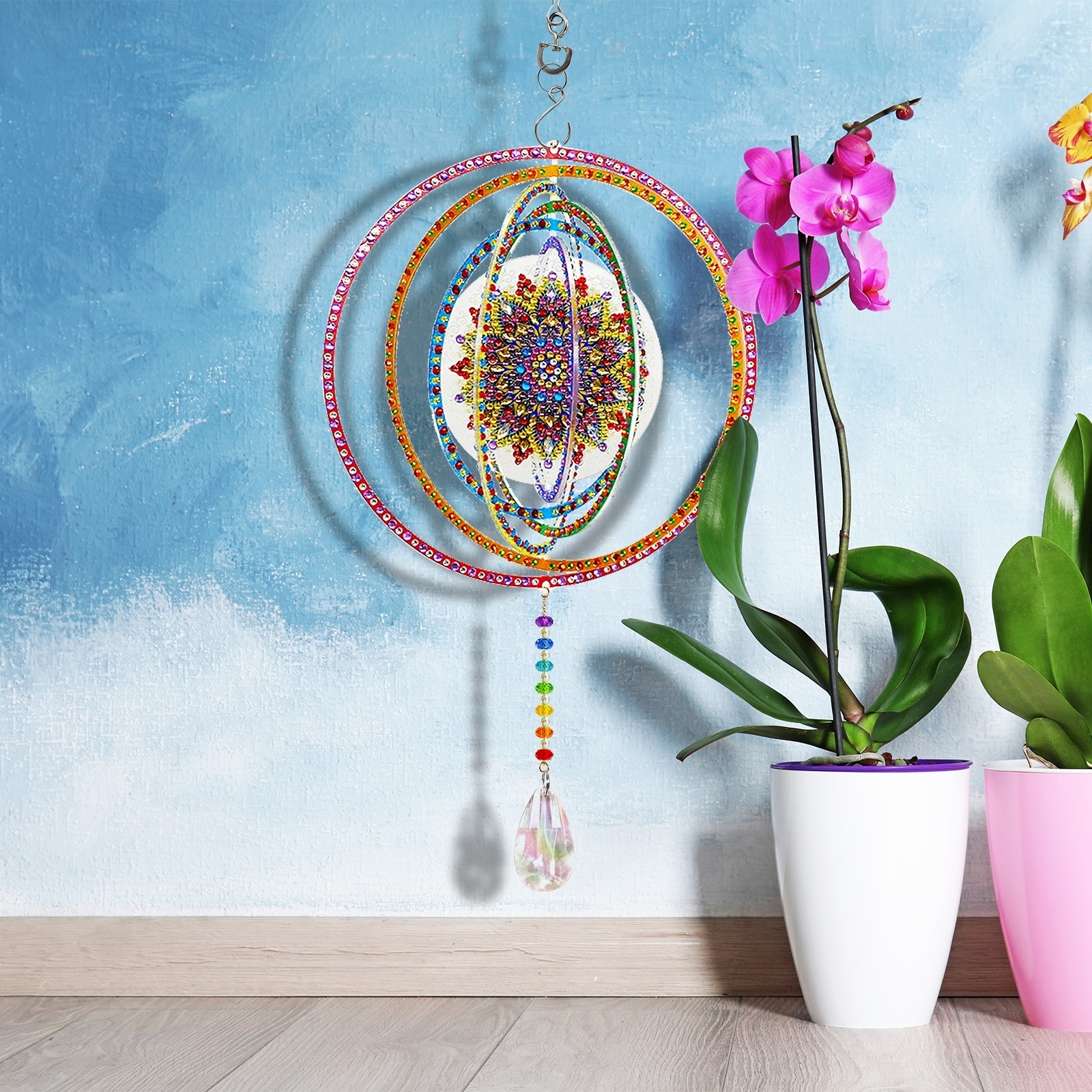 Unique Birthday Gifts Diamond Painting Wind Chimes 5D Crystal Diamond Painting Kits For Kids And Adult