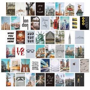 Landscape Scenery 50 Postcards Indie Room Decor Art Wall Collage Kit Aesthetic Pictures