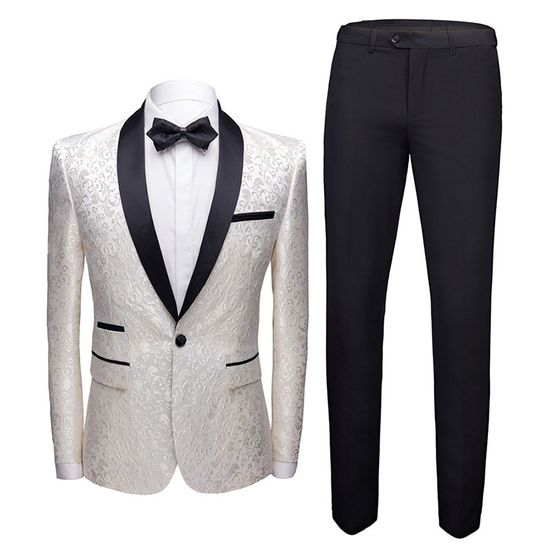 Factory sale latest design business suits set luxury groom man formal dress coat slim fit men wedding suits 2 pieces