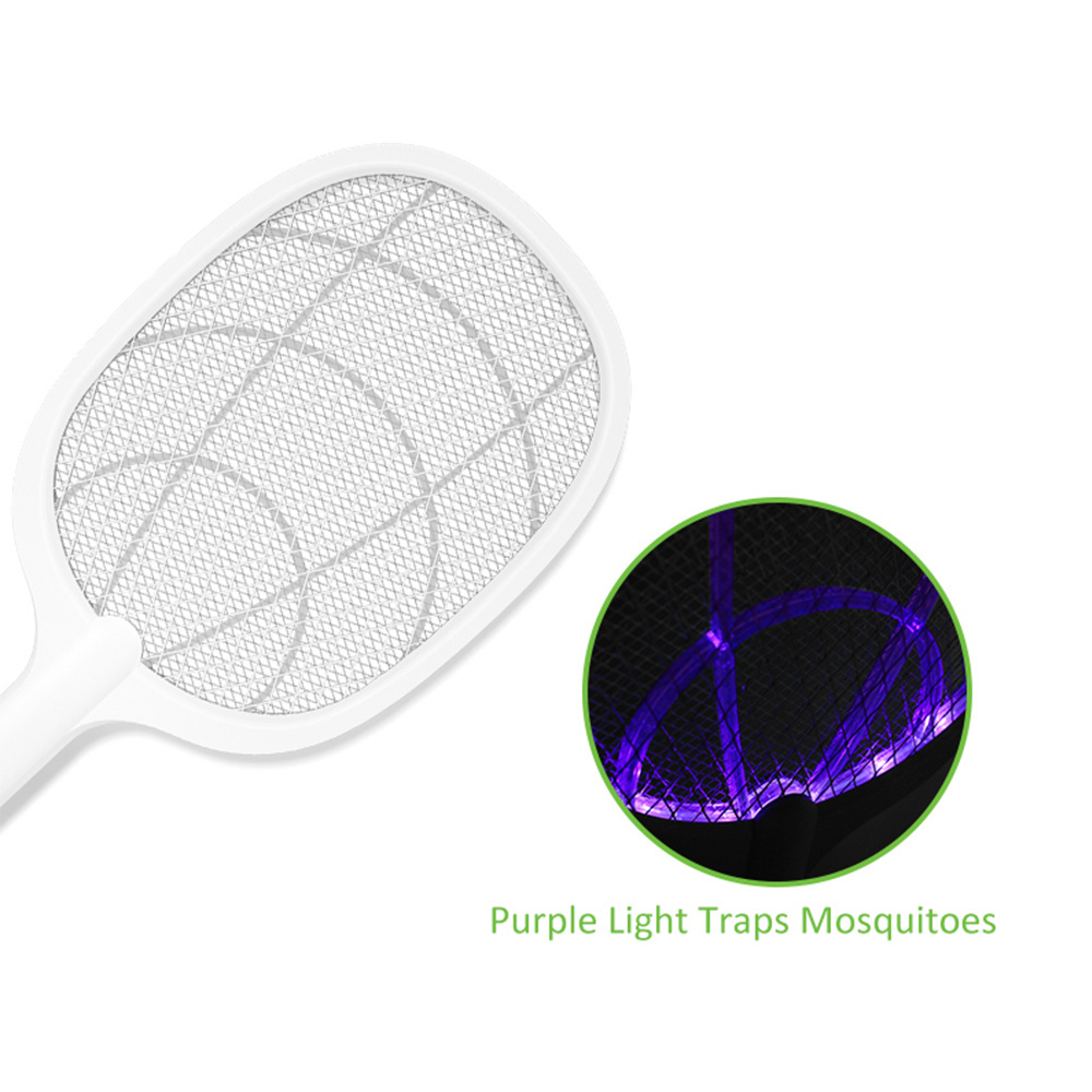 Summer Electric Mosquito Swatter New Design Self-recharging Base Best Fly Swatter With Led Light Racket