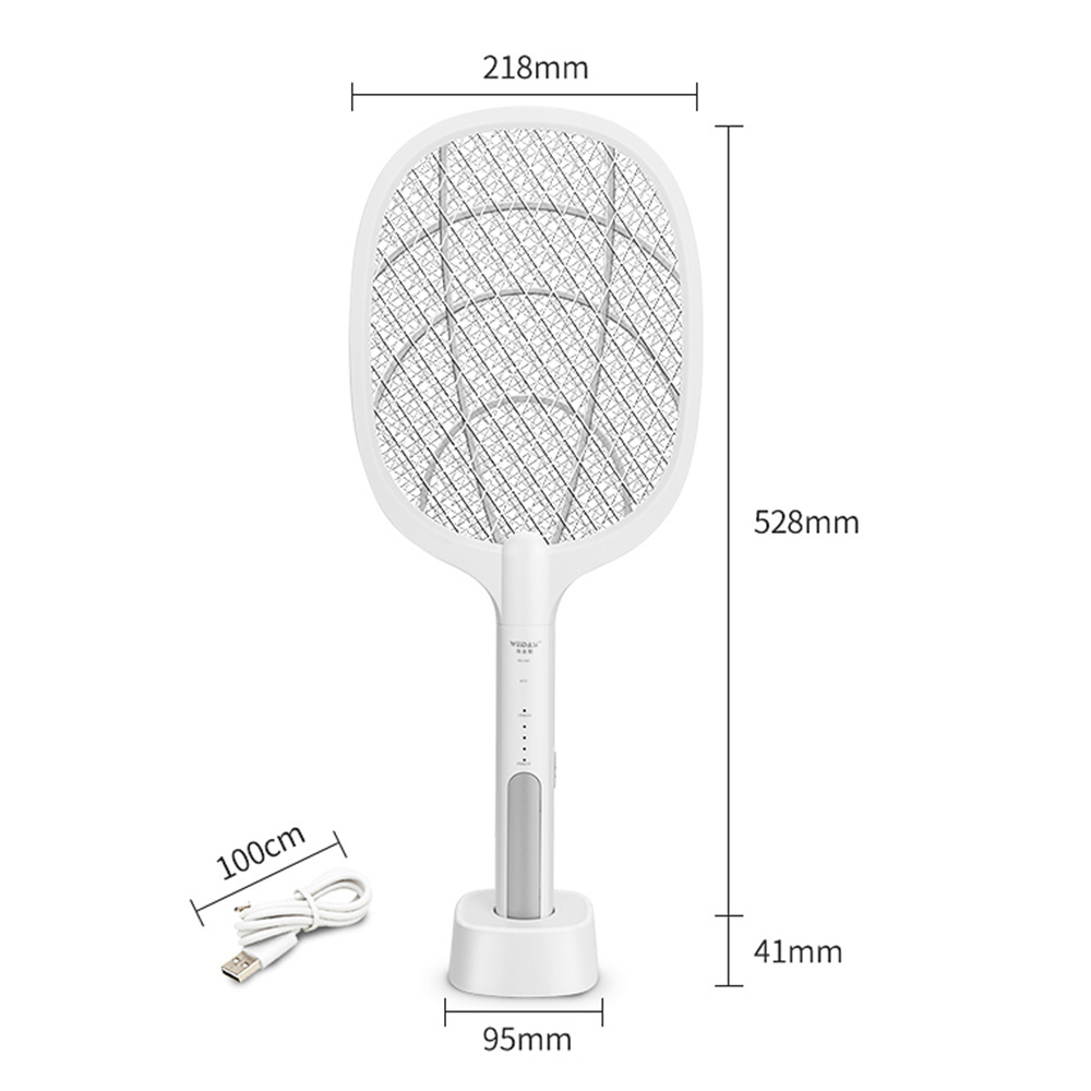 Factory Wholesale Fly Swatters Mosquito Swatter Electric Hitting Racket 2-in-1 USB Rechargeable Mosquito Swatter