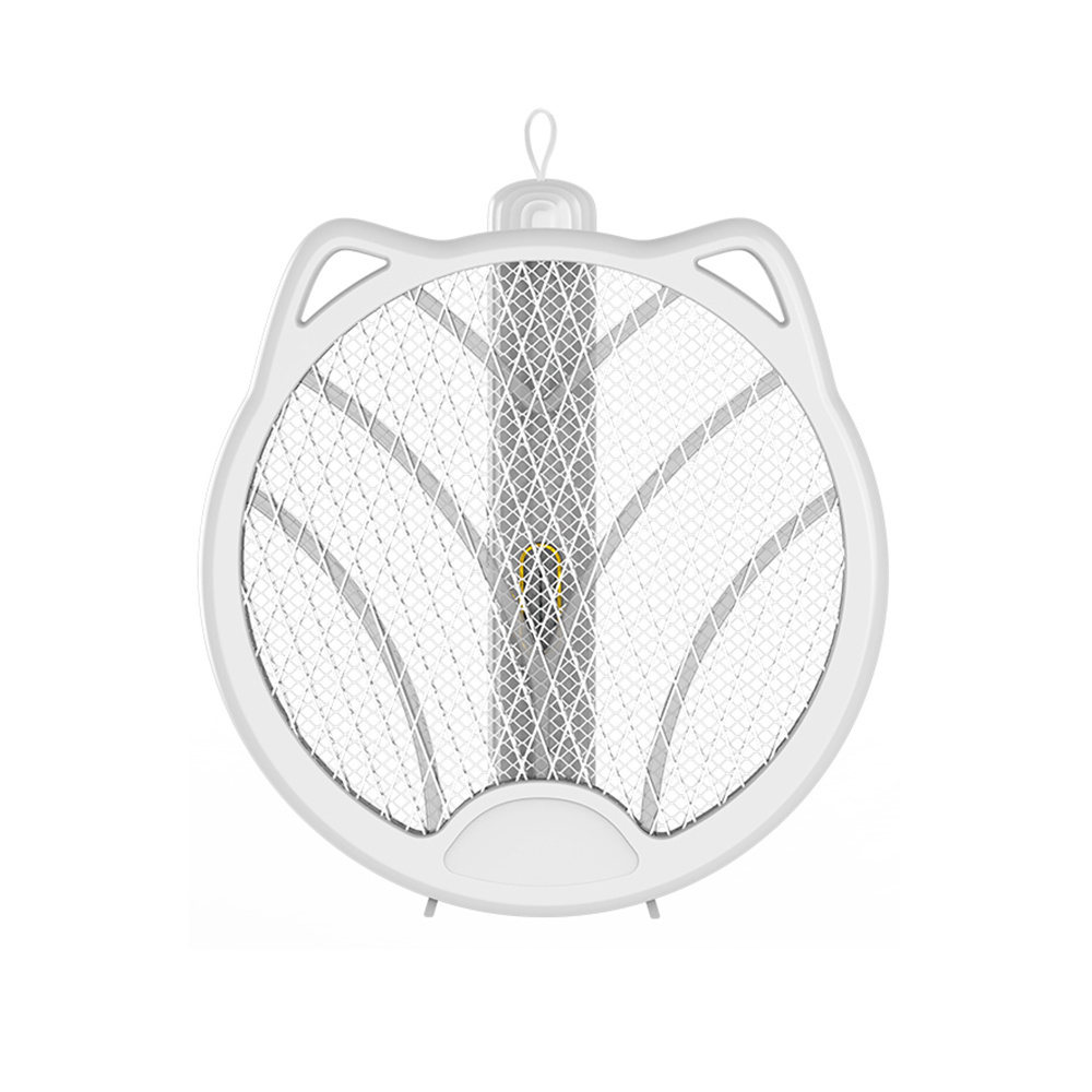 Electric Shock Rechargeable Racket Insect Fly Mosquito Swatter Killer Foldable Rotating Wall-mounted Electric Mosquito Swatter