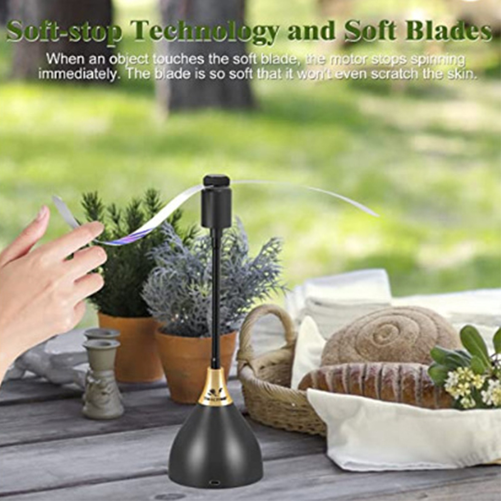 Indoor Outdoor Meal Fly Repellent Fan Bugs Insect Fly Catcher Fan Mosquito Repellent Carton Packing USB Charging Rechargeable