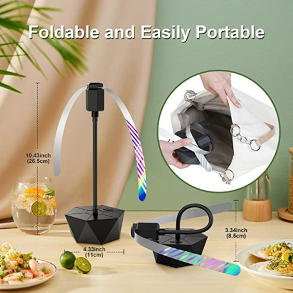 Hot Sale Portable Fly Repellent Fan Soft Blade Keep Flies Bug Away Soft Blade Flies Repeller Mosquito Repellent Carton Packing