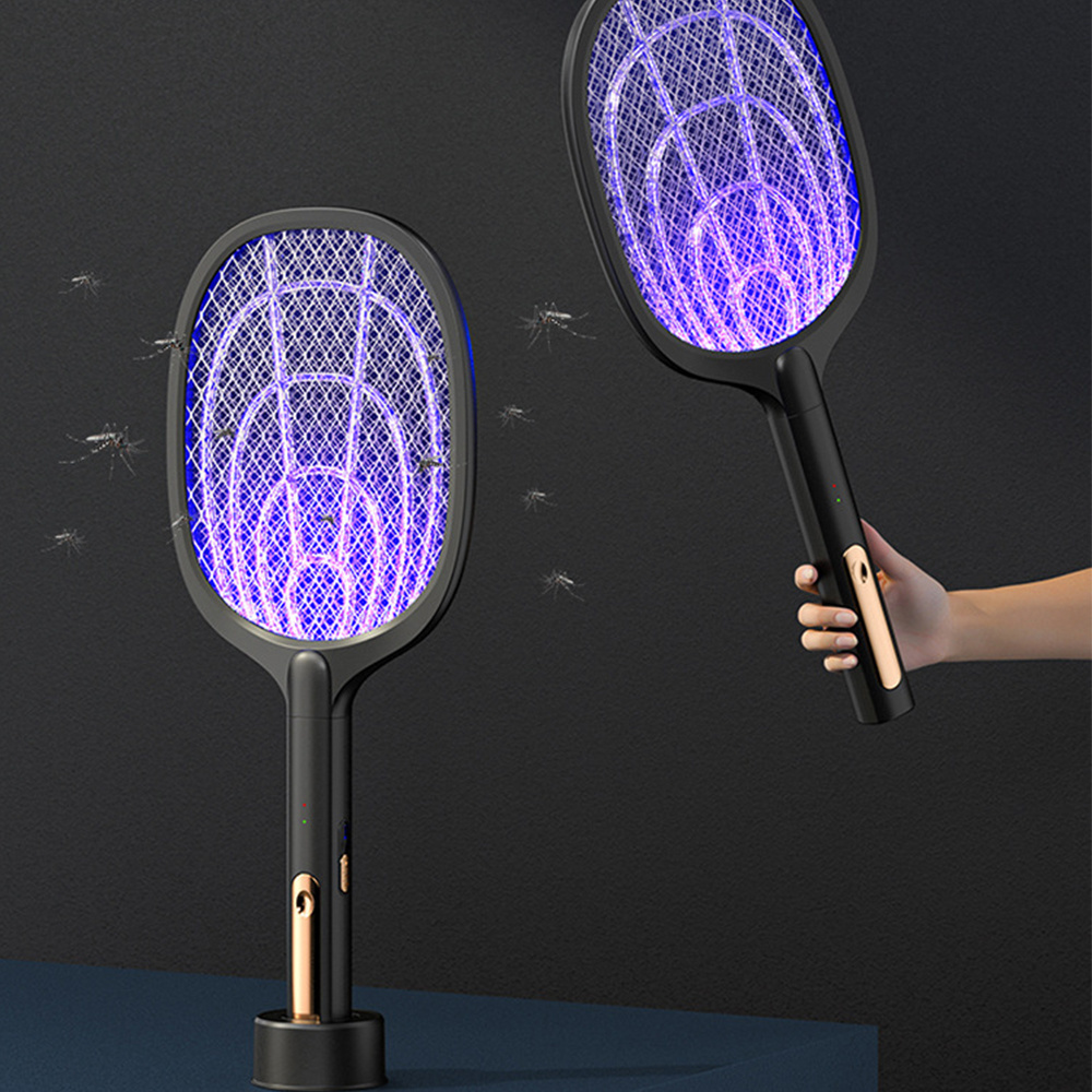 Hot Selling Usb Electric Fly Swatter Anti Mosquito Killer Racket Pest Control Uv Lamp Killing Mosquitoes 2024