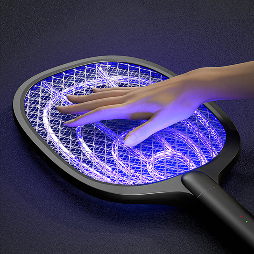 Hot Selling Usb Electric Fly Swatter Anti Mosquito Killer Racket Pest Control Uv Lamp Killing Mosquitoes 2024