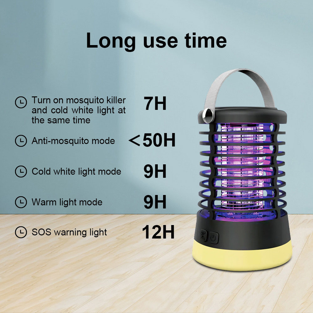 Portable Led Night Light Indoor Outdoor Waterproof Insect Killer UV Light Bug Zapper Electric Mosquito Killer Lamp Mosquito Trap