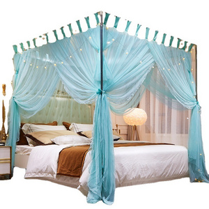 Strong Stainless Steel Threaded Frame Large Nets Bed Mosquito Net Palace Luxurious Mosquito Net