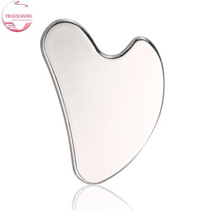 cold face massager tool premium 304 stainless steel gua sha metal stainless steel guasha board