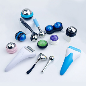 Custom Facial Massage Roller Stainless Steel Ice Globes Cooling Magic Ice Globe Facial Roller Cryo Sticks