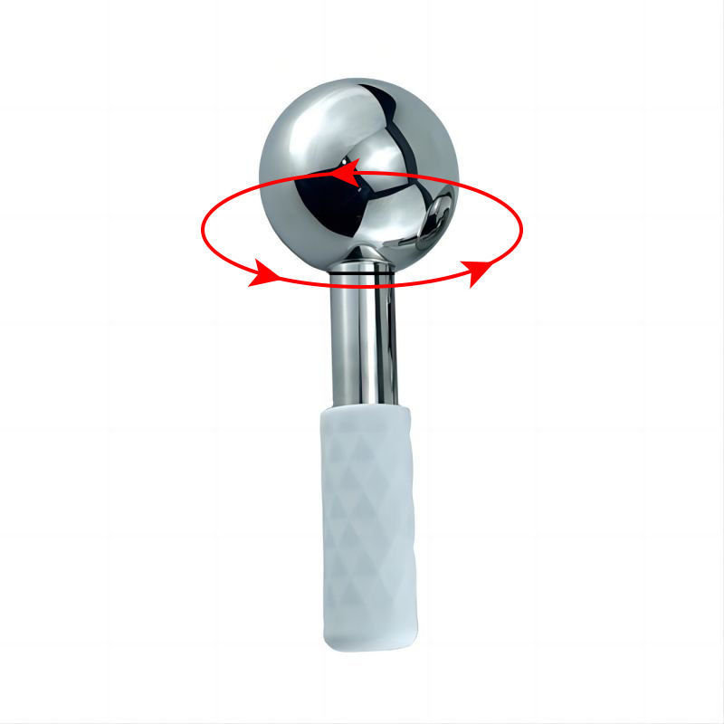 Custom Facial Massage Roller Stainless Steel Ice Globes Cooling Magic Ice Globe Facial Roller Cryo Sticks