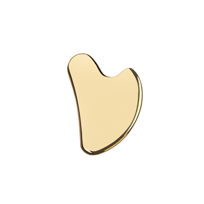 Customizable heart shape gua sha Face Neck Body Massage Tool metal copper gua sha