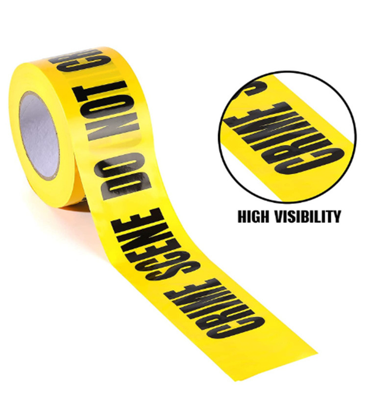 China Factory Custom Pe Warning Tape Non Adhesive Barrier Warning Tape Caution Barricade Tape