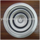 Surface mounted round ceiling diffuser