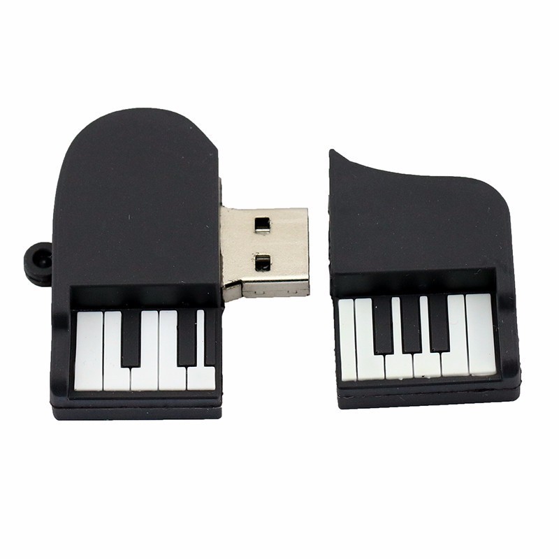 Guitar Usb Flash Drive 32GB Personality Usb Memory Stick 128G Piano Violin Note Music Series USB 2.0 4GB Pendrive 16GB Pen Drive