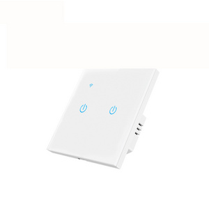 86 Type Tuya Smart Voice Control Wall Smart Home Touch Wifi Light Switch 1/2/3 Gang 1 Way EU/UK Standard