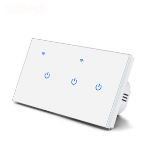 Wifi Smart Switch 1/2/3 Gang 1 Way EU standard Smart Home Electronic Touch Switch