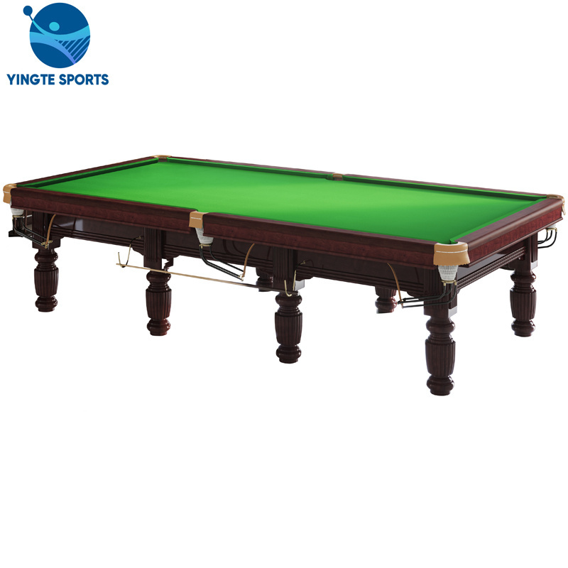 Chinese snooker black eight tournament standard high quality solid wood billiard pool table 8ft 9ft