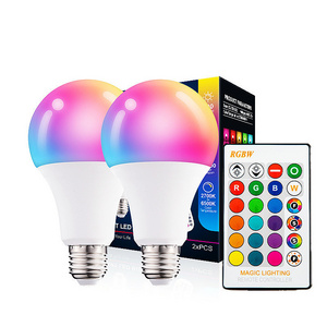 Smart Light Bulb E27 B22 RGB LED Free Control Light Bulb 3W 5W 10W 15W Smart Led Bulb