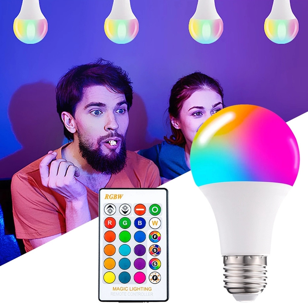 Smart Light Bulb E27 B22 RGB LED Free Control Light Bulb 3W 5W 10W 15W Smart Led Bulb