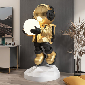 Modern Floor Light Astronaut light Ornaments Moon Light Nordic Floor Lamp Standing Living Room Large Size for Home Decorations